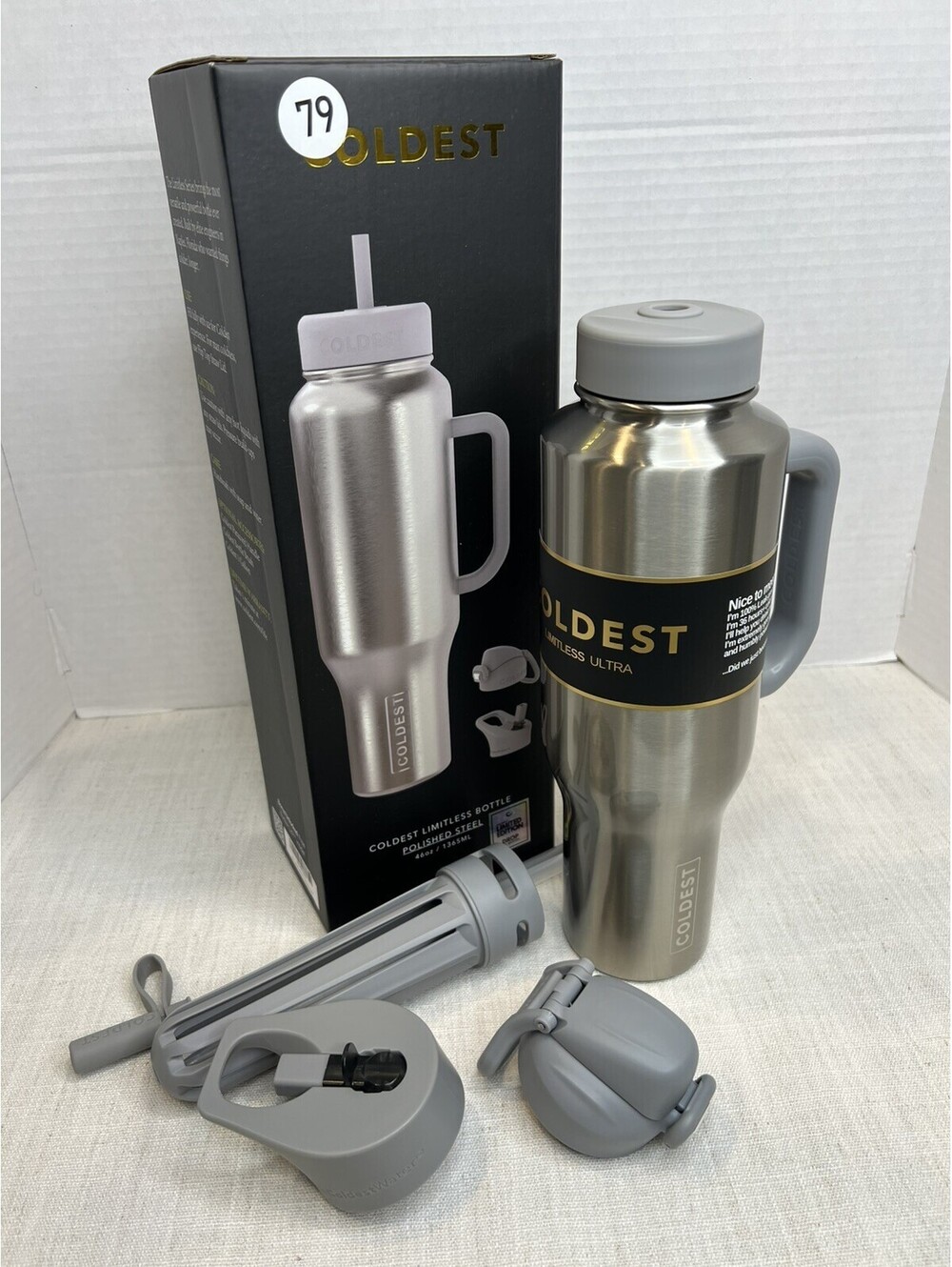 Rare Coldest 46oz Limitless POLISHED STEEL Coldest